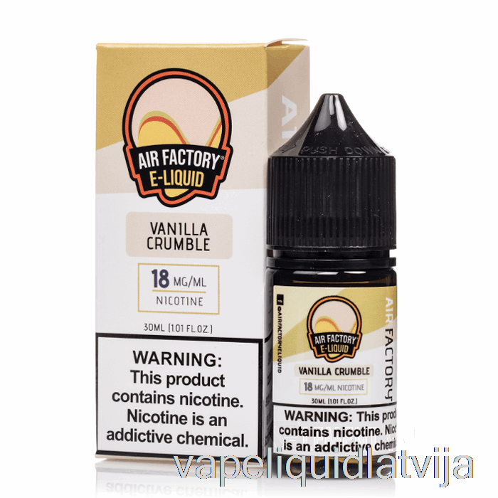 Vanilla Crumble - Gaisa Rūpnīcas Sāļi - 30ml 18mg Vape šķidrums